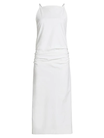 Priya Cotton-Blend Sheath Midi-Dress