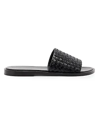 Elio Intrecciato Leather Sandals