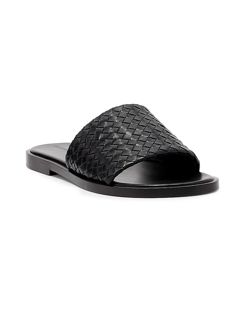 Elio Intrecciato Leather Sandals
