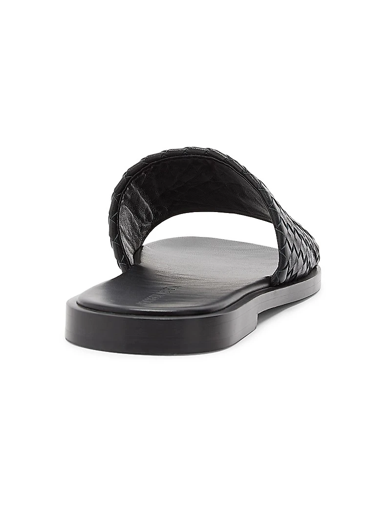 Elio Intrecciato Leather Sandals