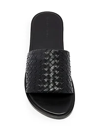 Elio Intrecciato Leather Sandals