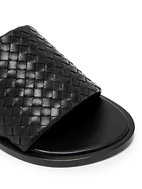 Elio Intrecciato Leather Sandals