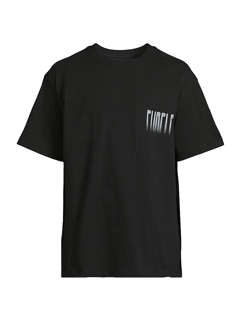 Logo Drip Cotton Regular-FIt T-Shirt