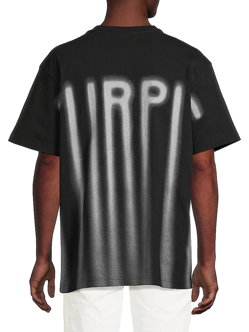 Logo Drip Cotton Regular-FIt T-Shirt