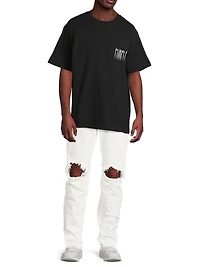 Logo Drip Cotton Regular-FIt T-Shirt