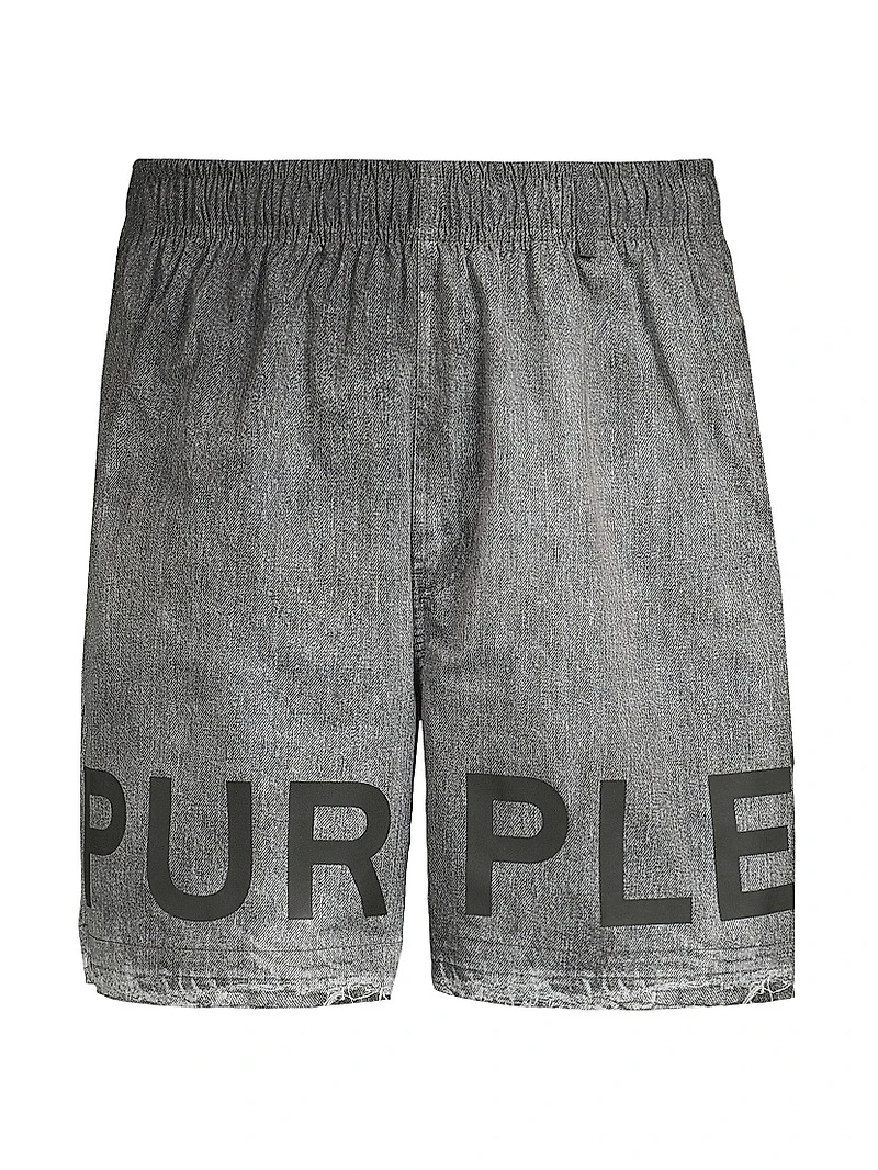 All Round Chambray Regular-Fit Shorts