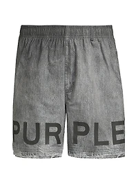 All Round Chambray Regular-Fit Shorts