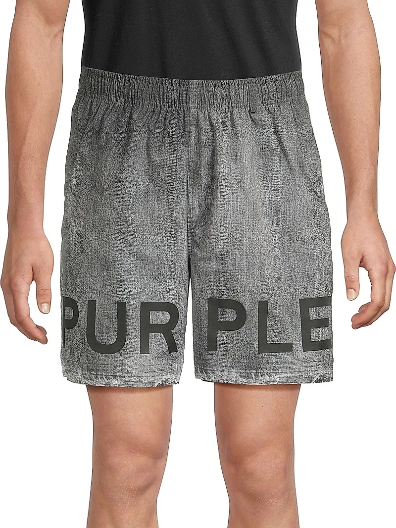 All Round Chambray Regular-Fit Shorts