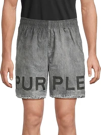 All Round Chambray Regular-Fit Shorts