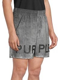 All Round Chambray Regular-Fit Shorts