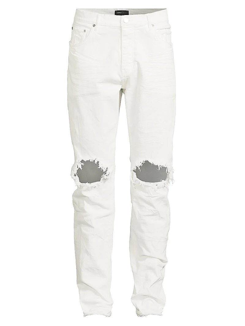 Slash-Knee Skinny Jeans