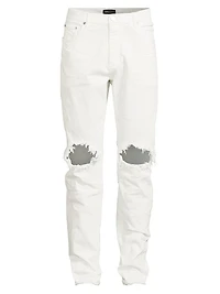 Slash-Knee Skinny Jeans