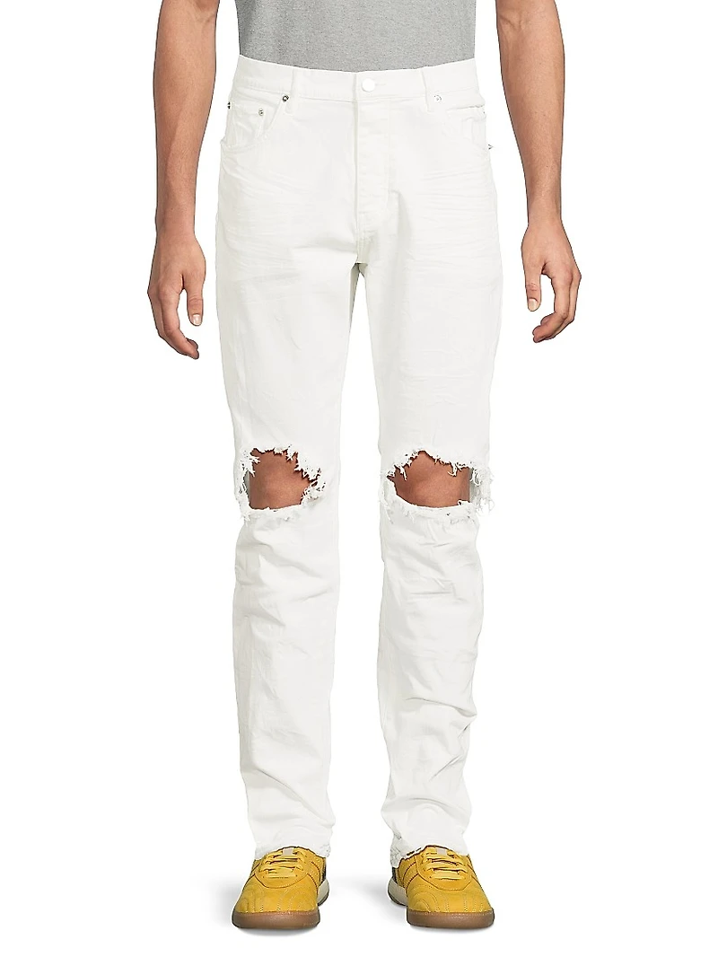 Slash-Knee Skinny Jeans