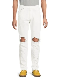 Slash-Knee Skinny Jeans