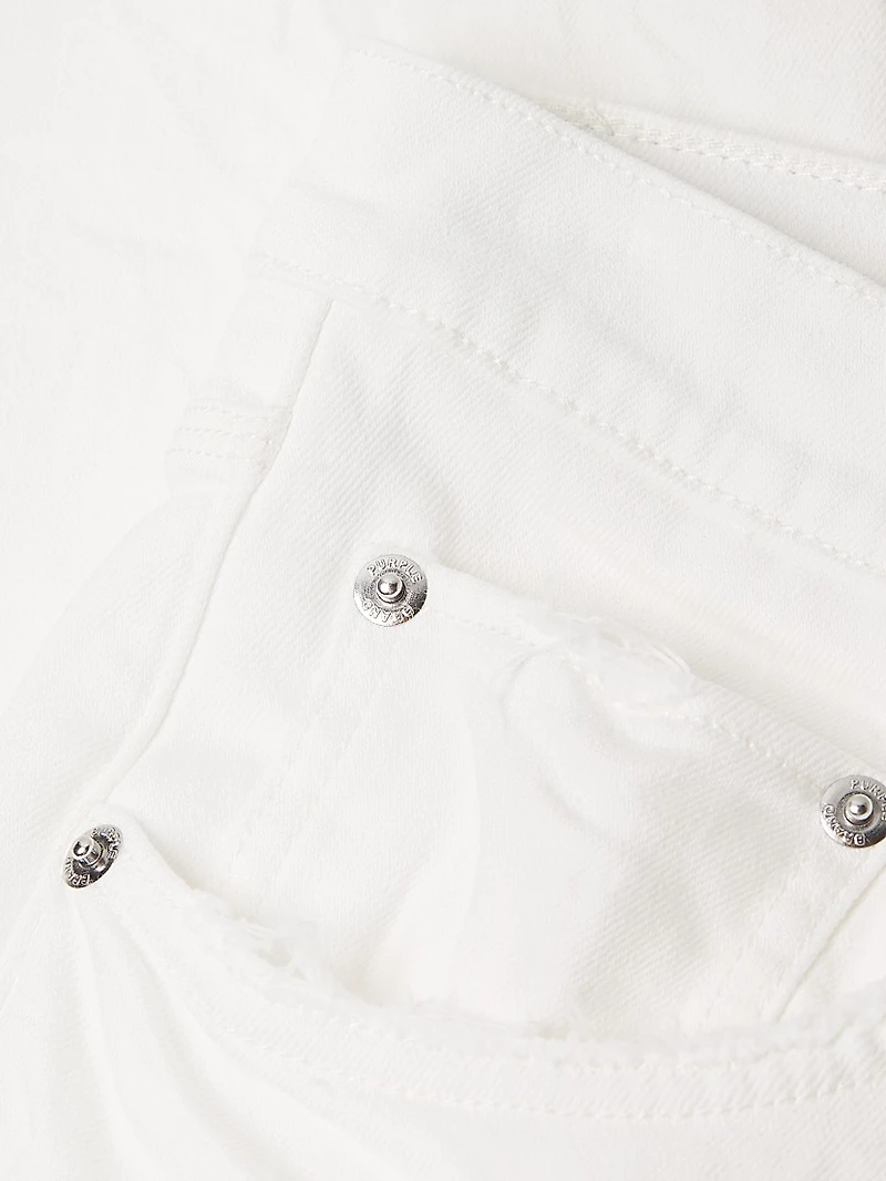 Slash-Knee Skinny Jeans