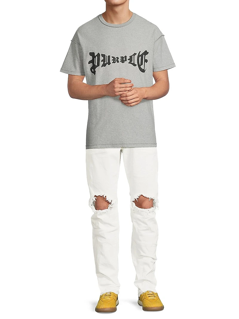 Slash-Knee Skinny Jeans