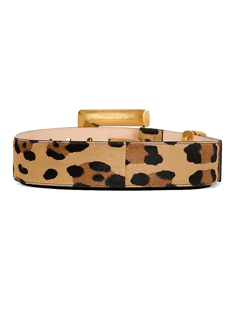 Anthem Leopard Pony Hair Belt