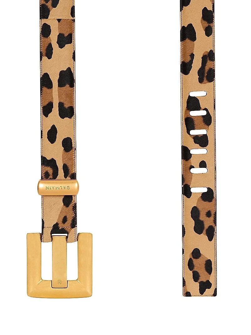Anthem Leopard Pony Hair Belt