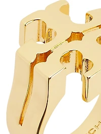 Kira 18K-Gold-Plated Logo Ring