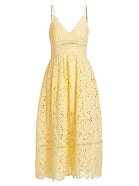 Emma Corded Lace Midi-Dress