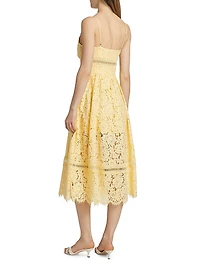 Emma Corded Lace Midi-Dress