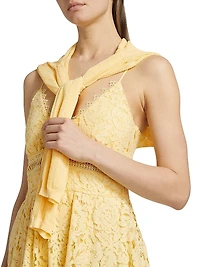 Emma Corded Lace Midi-Dress