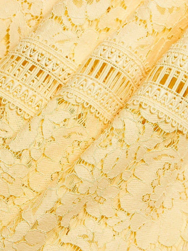 Emma Corded Lace Midi-Dress