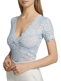 Abigail Lace V-Neck Top