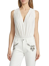 Ansel Draped Jersey Bodysuit