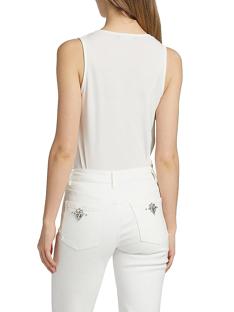 Ansel Draped Jersey Bodysuit