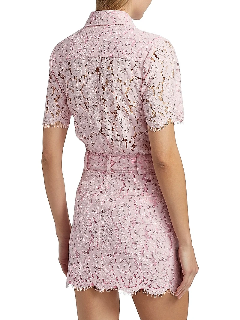 Morgana Lace Belted Dress