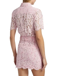 Morgana Lace Belted Dress