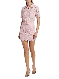 Morgana Lace Belted Dress