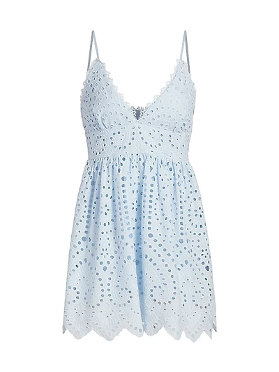 Lilia Cotton Eyelet Minidress
