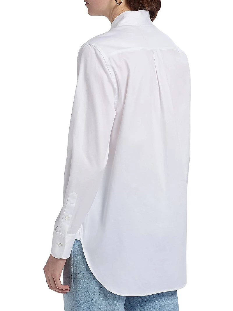 Bruno Lace Poplin Button-Up Shirt