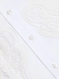 Bruno Lace Poplin Button-Up Shirt