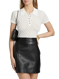 Calima Pointelle-Knit Sweater