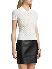 Calima Pointelle-Knit Sweater