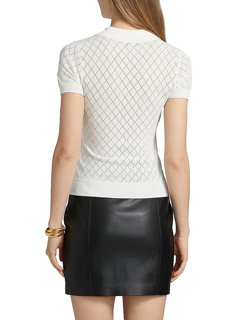 Calima Pointelle-Knit Sweater