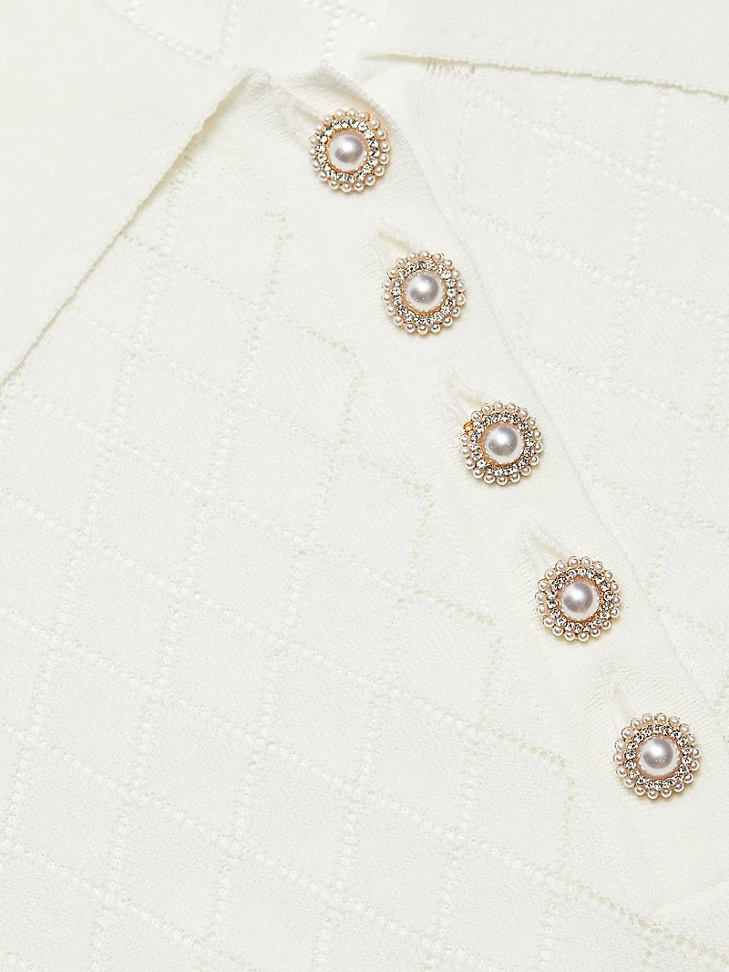 Calima Pointelle-Knit Sweater