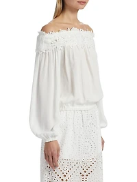 Merla Lace Off-the-Shoulder Blouse