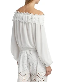 Merla Lace Off-the-Shoulder Blouse