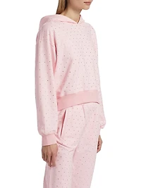 Renae Crystal-Embellished Cotton Hoodie