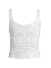 Dina Sequin Stretch Scoopneck Bodysuit