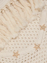 Gia Embellished Crochet Fringe Dress