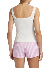 Andiamo Ribbed Jersey Tank