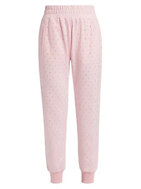 Ruel Crystal French Terry Elasticized Sweatpants