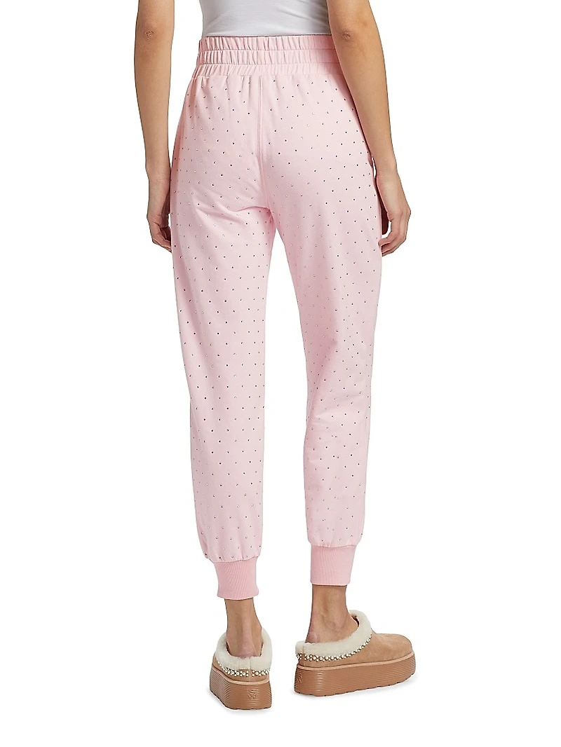 Ruel Crystal French Terry Elasticized Sweatpants