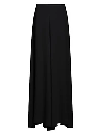Georgette Wide-Leg Pants