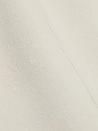 Virgin Wool-Blend Crewneck Sheath Midi-Dress